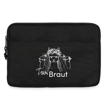 poltern jga team braut junggesellingen hochzeit - Laptoptasche 13" - Schwarz - Vorne