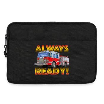 Allzeit bereit, die Feuerwehr hilft überall - Laptoptasche 13" - Schwarz - Vorne
