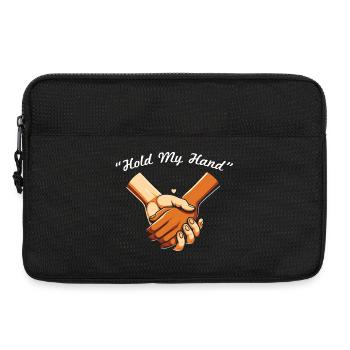 Hand in Hand – Verbundene Unterstützung - Laptoptasche 13" - Schwarz - Vorne