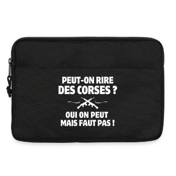 Corsica, Corsica humor, I am Corsican - Laptop bag 13" - black - Front