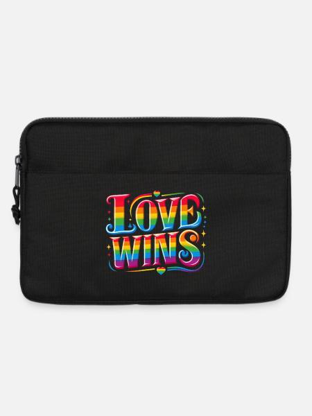 LOVE WINS: Celebrate Pride and Unity - Laptop bag 13" - black