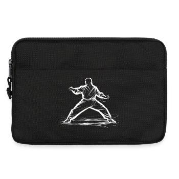 Karateka Zeichnung - Laptoptasche 13" - Schwarz - Vorne