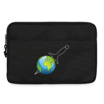 Meurtre de la planète Terre - Sacoche pour ordinateur portable 13 pouces - noir - Devant