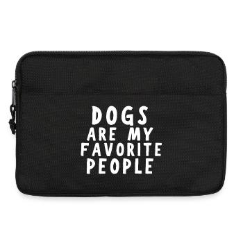 Dogs are my favorite people - Laptoptasche 13" - Schwarz - Vorne