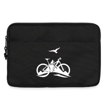 Mountainbiken - Laptoptasche 13" - Schwarz - Vorne