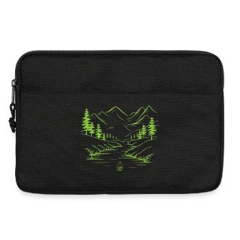 Mountains - Laptop bag 13" - black - Front