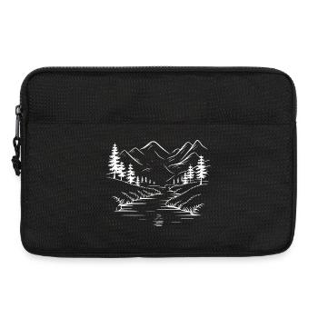 Mountains - Laptop bag 13" - black - Front