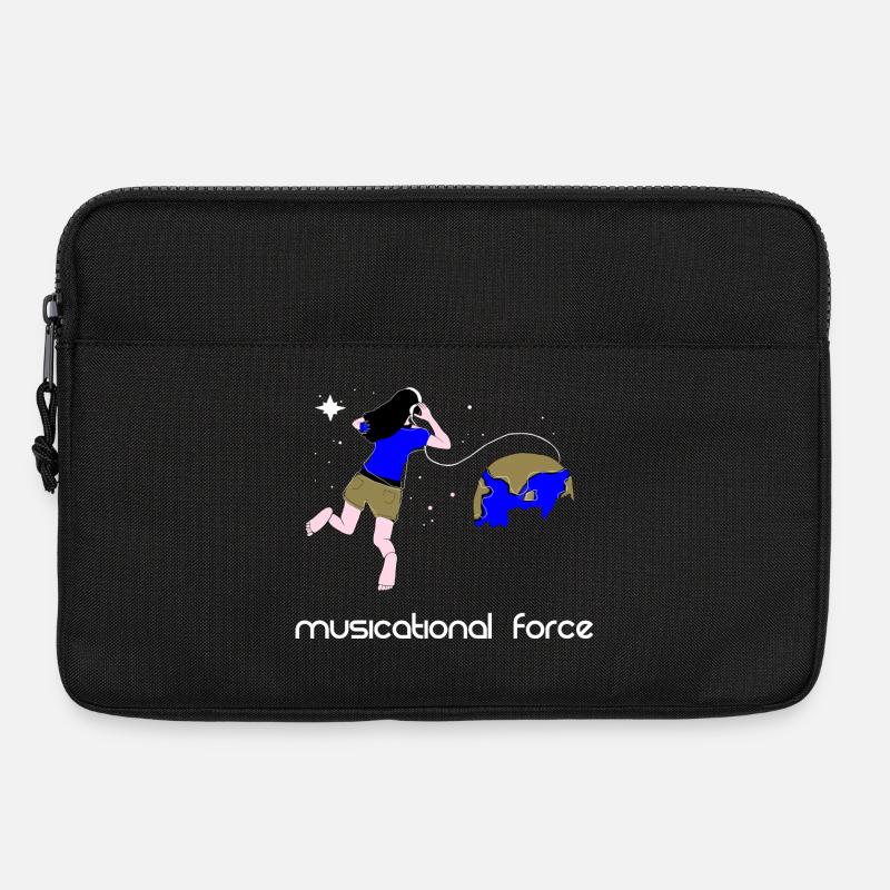 Kraft der Musik - Laptoptasche 13" - Schwarz