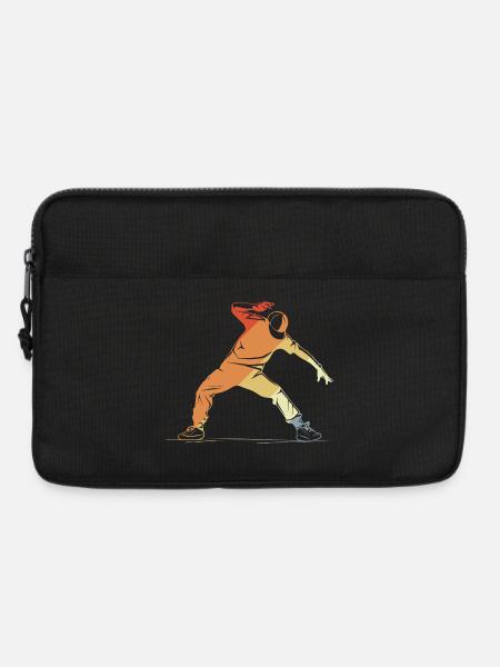Breakdancer Skizze - Laptoptasche 13" - Schwarz