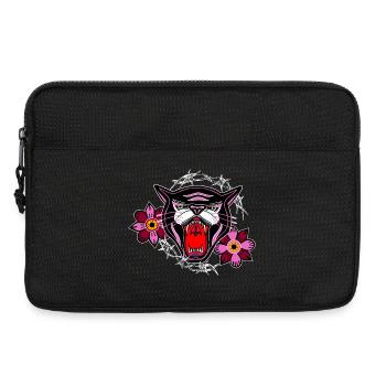 Panthère rose - Sacoche pour ordinateur portable 13 pouces - noir - Devant