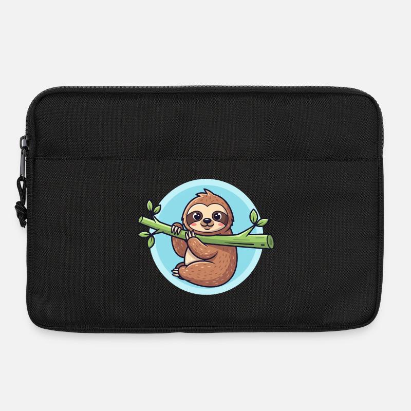 Faultier - Laptoptasche 13" - Schwarz