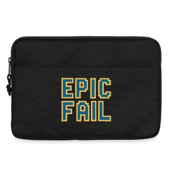 Epic fail - retro 8-bit gaming meme - Laptoptasche 13" - Schwarz - Vorne