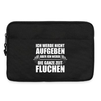 Don't give up bodybuilding bodybuilder strength training - Laptop bag 13" - black - Front