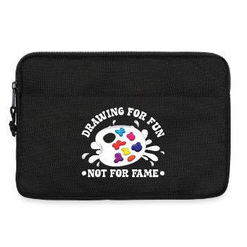 Funny Art Painter For Fun Not For Fame Drawing - Laptop bag 13" - black - Front
