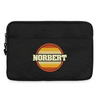 Prénom Norbert - Sacoche pour ordinateur portable 13 pouces - noir - Devant
