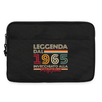 1965 Vintage Rétro Cadeau d’anniversaire - Sacoche pour ordinateur portable 13 pouces - noir - Devant