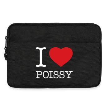 J’adore Poissy - Sacoche pour ordinateur portable 13 pouces - noir - Devant