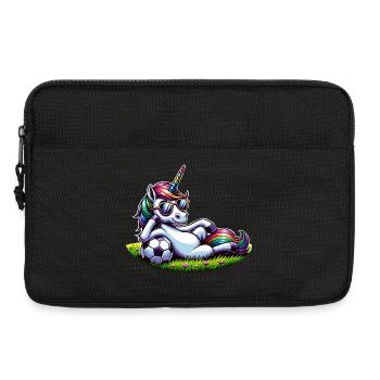 Unicorn Football Rainbow Casual Sunglasses - Laptop bag 13" - black - Front