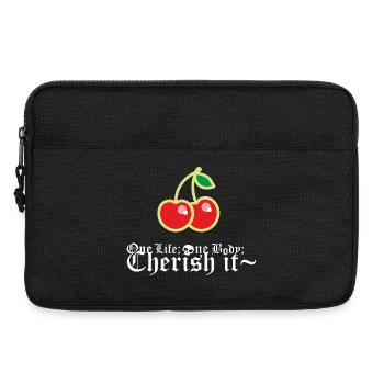 Cherry - Laptoptasche 13" - Schwarz - Vorne