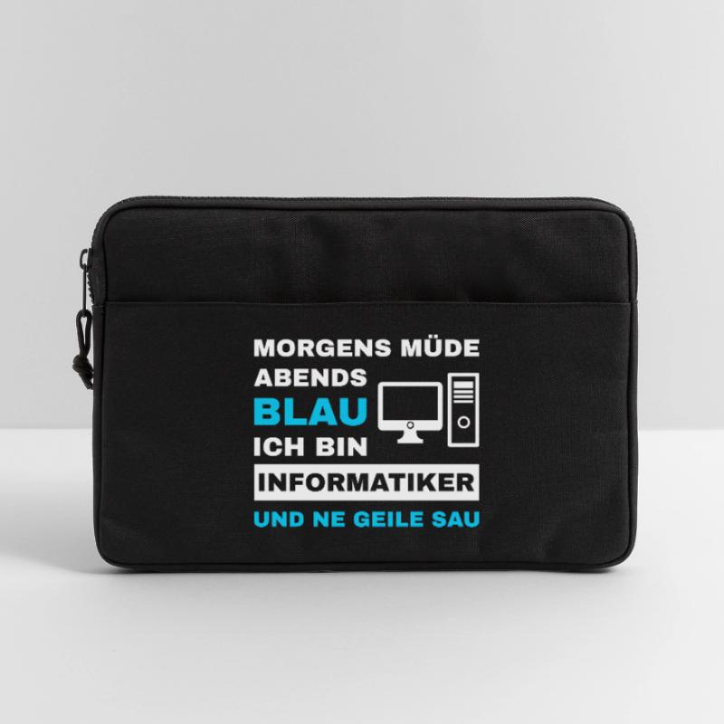 computer scientist programmer admin sayings funny Laptop bag 13"