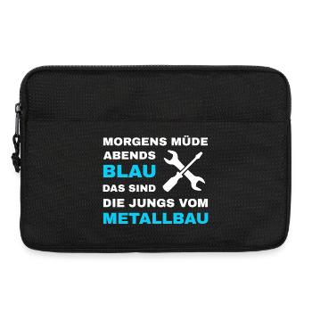 Metal construction Metal workers Locksmiths Steel construction - Laptop bag 13" - black - Front