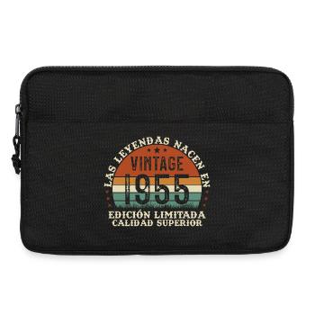 1955 Retro Vintage Geburtstagsgeschenk - Laptoptasche 13" - Schwarz - Vorne