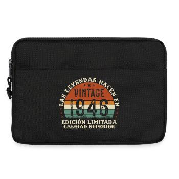 Original 1946 Vintage Retro Geburtstagsgeschenk - Laptoptasche 13" - Schwarz - Vorne