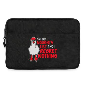 On the naughty list and I regret nothing Böse Möwe - Laptop bag 13" - black - Front