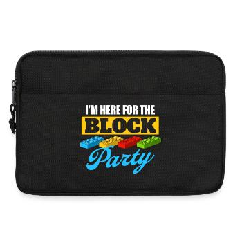 I’m Here For The Block Party Brick Builder Block  - Laptop bag 13" - black - Front