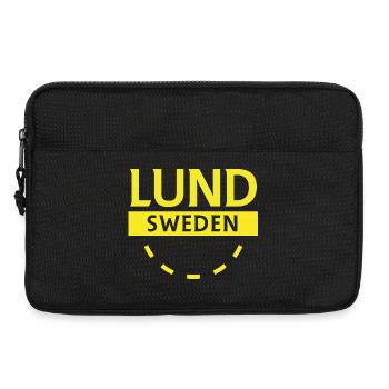 Lund Sweden City Logo - Laptop bag 13" - black - Front