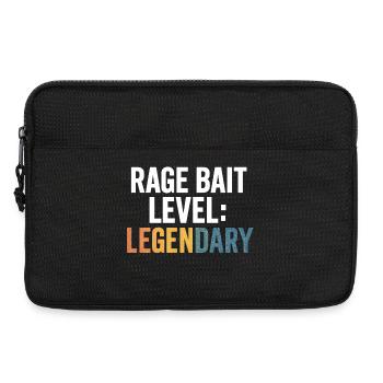 Rage Bait-Level legendär, lustiges Wort - Laptoptasche 13" - Schwarz - Vorne