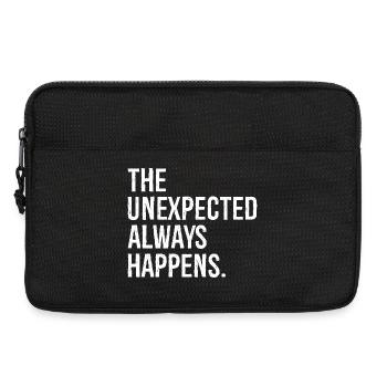 the unexpected always happens funny - Laptoptasche 13" - Schwarz - Vorne