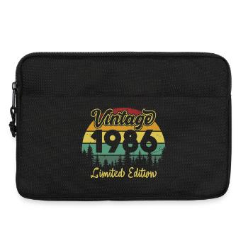 Vintage 1986 Vintage Cadeau d’anniversaire Rétro - Sacoche pour ordinateur portable 13 pouces - noir - Devant