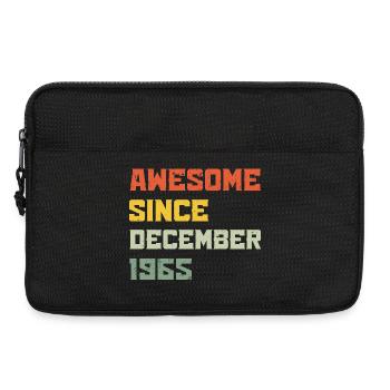 1965 Décembre Cadeau d’anniversaire Vintage Rétro - Sacoche pour ordinateur portable 13 pouces - noir - Devant