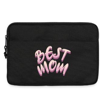 Meilleur lettrage rose de Maman - Sacoche pour ordinateur portable 13 pouces - noir - Devant