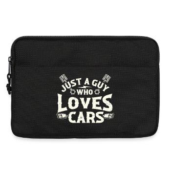 Einfach ein Typ, der Autos liebt, Drift, Muscle Auto zu rennen - Laptoptasche 13" - Schwarz - Vorne