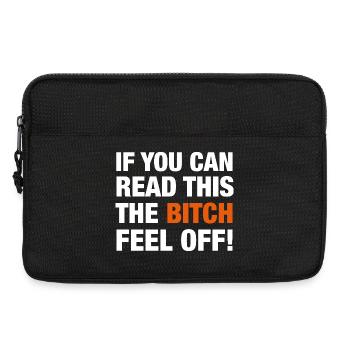 Motorradfahrer-Beifahrer - Laptoptasche 13" - Schwarz - Vorne