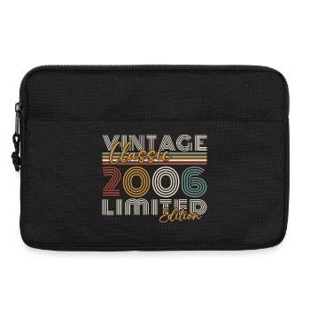 2006 Vintage Rétro Cadeau d’anniversaire - Sacoche pour ordinateur portable 13 pouces - noir - Devant