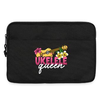 Hawaiian Ukulele Uke Queen Ukulele - Laptoptasche 13" - Schwarz - Vorne