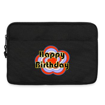 HAPPY BIRTHDAY. NOËL. ANNEE. ANNIVERSAIRE - Sacoche pour ordinateur portable 13 pouces - noir - Devant