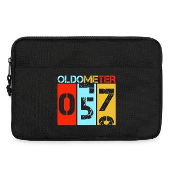 Oldometer 57 Retro 57e anniversaire cadeau Papa Père - Sacoche pour ordinateur portable 13 pouces - noir - Devant