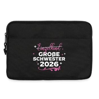 Grande Sœur Bébé Bébé Grossesse 2026 - Sacoche pour ordinateur portable 13 pouces - noir - Devant