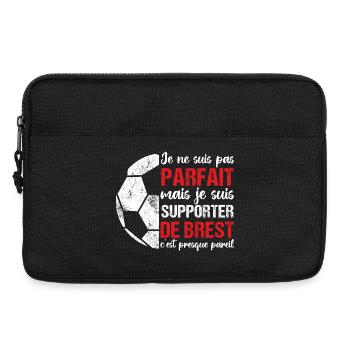 Supporter Brest Cadeau Football Brestois - Sacoche pour ordinateur portable 13 pouces - noir - Devant