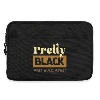 Pretty Black & Educated Tee - Sacoche pour ordinateur portable 13 pouces - noir - Devant