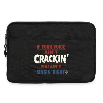 Communauté de musique folk Shanty Crew - Sacoche pour ordinateur portable 13 pouces - noir - Devant