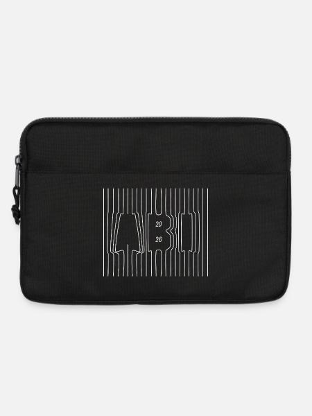 Lebenslinien | Abi 2026 - Abitur - Geschenk - Laptoptasche 13" - Schwarz