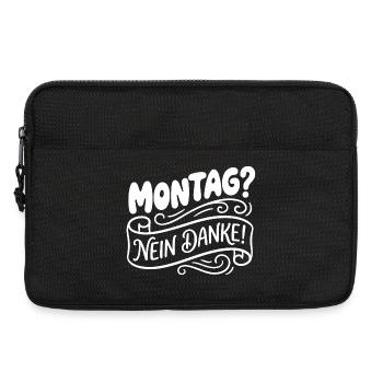 Montag? Nein Danke! Handlettering - Laptoptasche 13" - Schwarz - Vorne