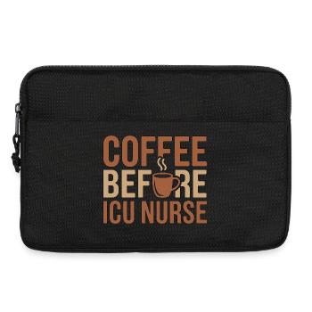 ICU Nurse Coffee Before Acute Care Coffee Lover - Laptop bag 13" - black - Front