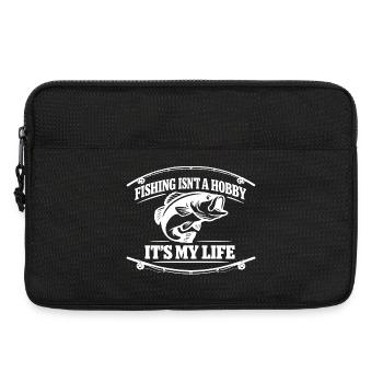 Fishing Lifestyle Angler for Life Fish - Laptop bag 13" - black - Front