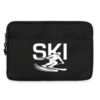 Ski Sport Silhouette - Laptop bag 13" - black - Front